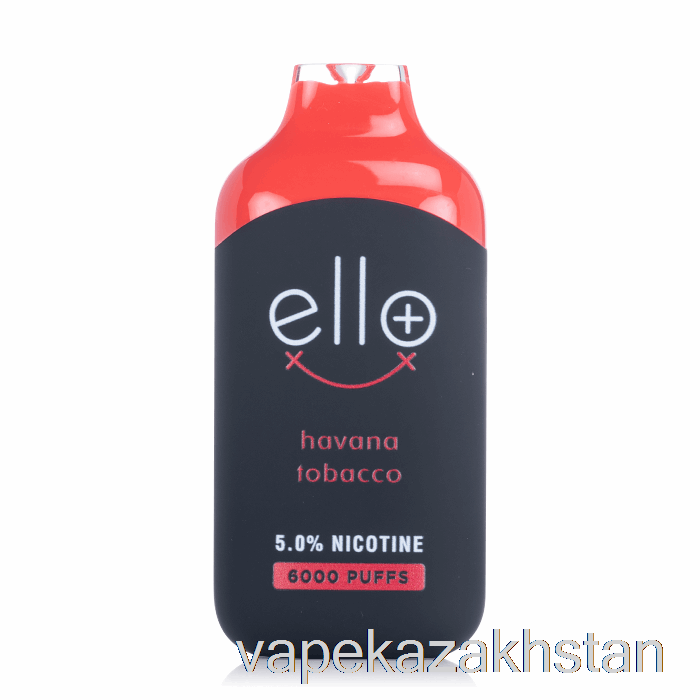 Vape Smoke BLVK ELLO Plus 6000 Disposable Havana Tobacco